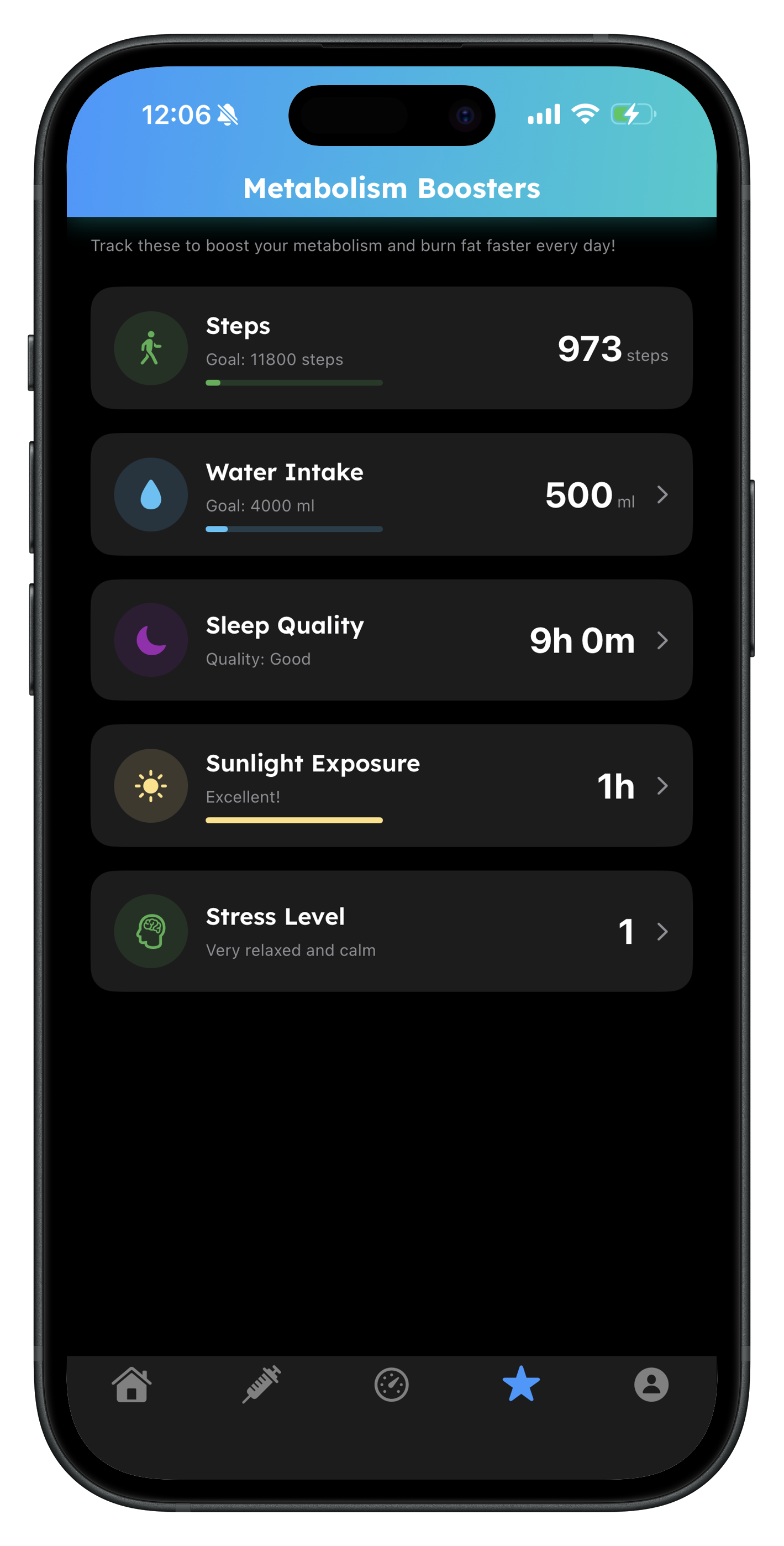 Jabby Metabolism Tracking